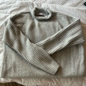 Zara Grey Knit Mini Sweater Dress